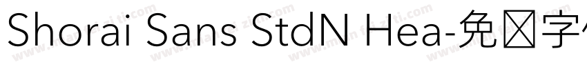 Shorai Sans StdN Hea字体转换